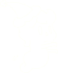 Christmas Ghost Chalk Drawing