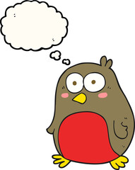 thought bubble cartoon robin