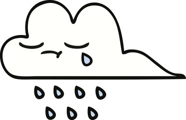 cute cartoon rain cloud