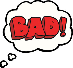 thought bubble cartoon Bad symbol