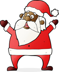 jolly santa cartoon