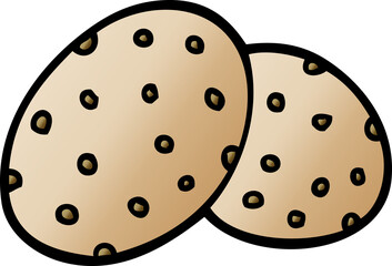 cartoon doodle cookies together