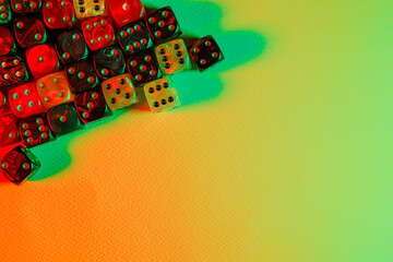 Dice for board game and role-playing game