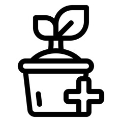 Forestation Line Icon