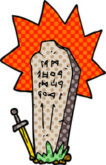 cartoon doodle heros grave