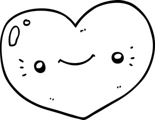heart cartoon character