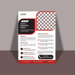 Business, flyer, template, modern corporate business flyer design, vector template, geometric design, abstract business flyer design, template marketing, business proposal, promotion, advertise