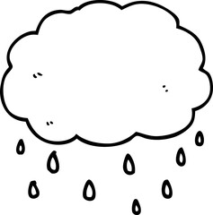 cartoon rain cloud