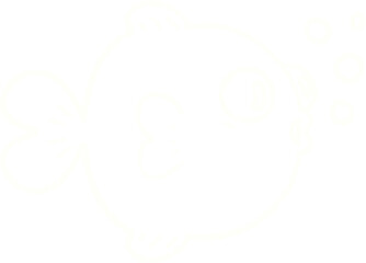 Obraz premium Fish Chalk Drawing