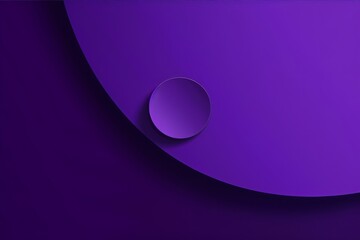Minimalistic White Background with a purple Sphere - AI Generated