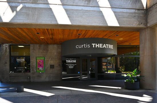 BREA, CALIFORNIA - 28 MAR 2023: The Curtis Theatre at the Brea Civic and Cultural Center.