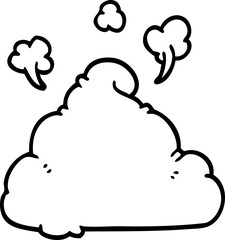 line drawing cartoon poop