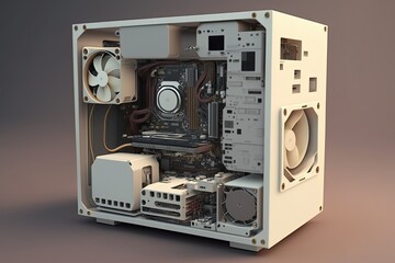 Fototapeta premium Modern computer build