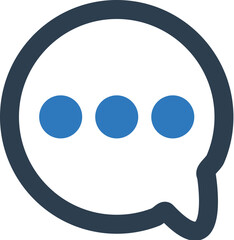 Fototapeta premium Chat message icon 