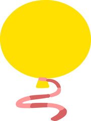 happy balloon floating