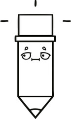 line drawing cartoon pencil