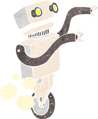 cartoon funny robot