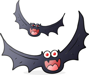 cartoon halloween bats