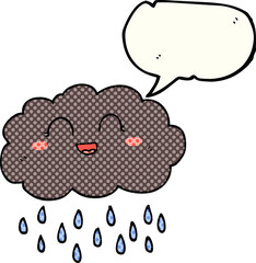 comic book speech bubble cartoon rain cloud