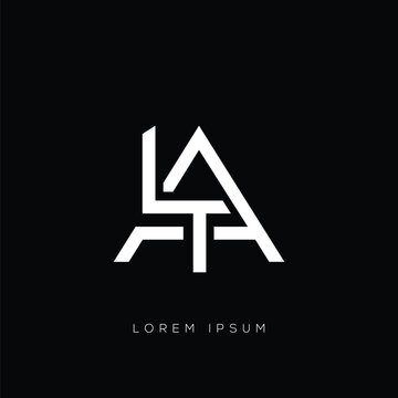LTA letter logo design vector.