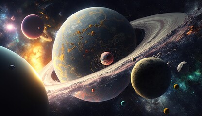 Photorealistic photo of cosmos - AI generative