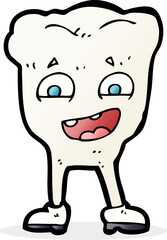 cartoon happy tooth