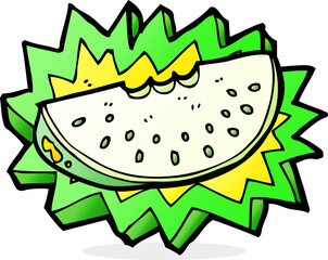 cartoon melon slice