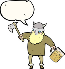 speech bubble cartoon drunk viking