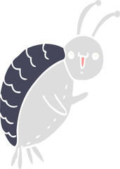 flat color style cartoon beetle