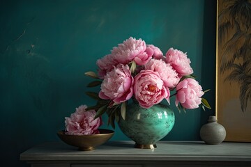 Refreshing Peony Decoration to Brighten Up Your Home: Generative AI