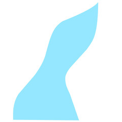 Flowing Blue River Illustration	