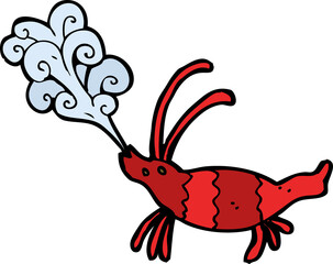 cartoon shrimp