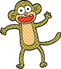 cartoon doodle crazy monkey