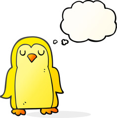 thought bubble cartoon bird