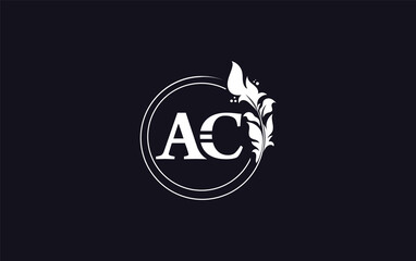 Golden leaf and circle logo design. Golden beauty and business symbol and alphabets design 