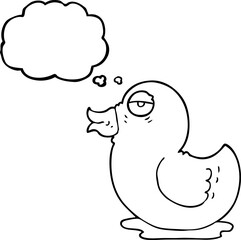 thought bubble cartoon rubber duck