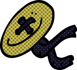 cartoon doodle button