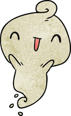 textured cartoon kawaii cute dead ghost