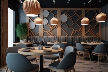 Modern restaurant interior