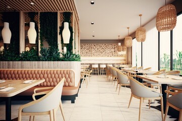Modern restaurant interior