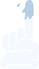 cartoon doodle medical glove