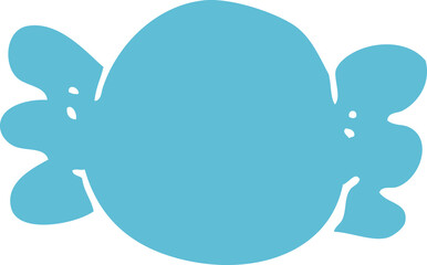 flat color style cartoon wrapped candy