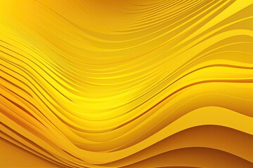 Abstract Yellow Wavy Background: A Textured Design of Light and Art: Generative AI