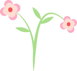 Pink Flower Element