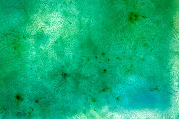 Frozen Ice with colors pigments grunge background texture