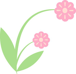 Pink Flower Element