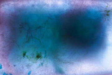 Frozen Ice with colors pigments grunge background texture