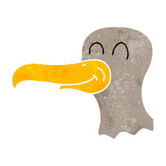 retro cartoon seagull