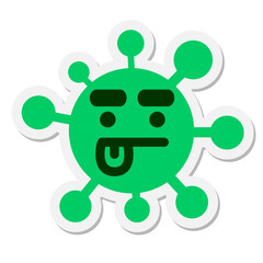 concentrating virus sticker