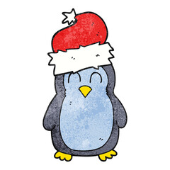 textured cartoon penguin